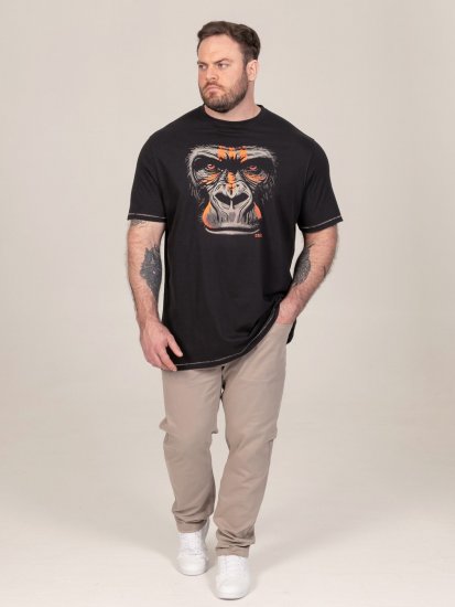 D555 Perkins Trükitud T-särk Must - T-särgid - Suured T-särgid 2XL – 14XL