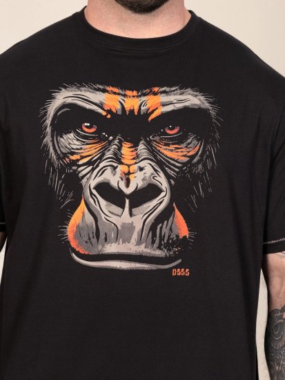 D555 Perkins Trükitud T-särk Must - T-särgid - Suured T-särgid 2XL – 14XL