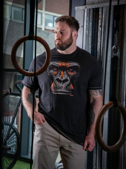 D555 Perkins Trükitud T-särk Must - T-särgid - Suured T-särgid 2XL – 14XL