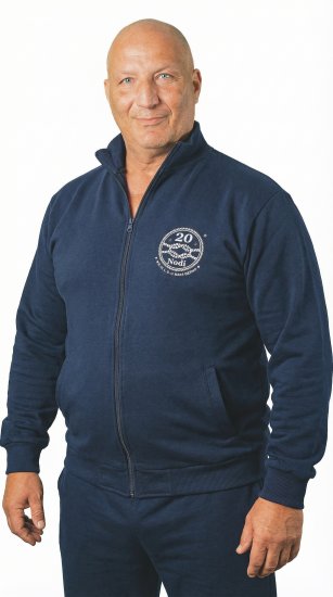 20 Nodi Grecale Gym Jacket Navy - Sviitrid ja dressipluusid - Meeste suured kapuutsiga jakid suurustes 2XL – 14XL