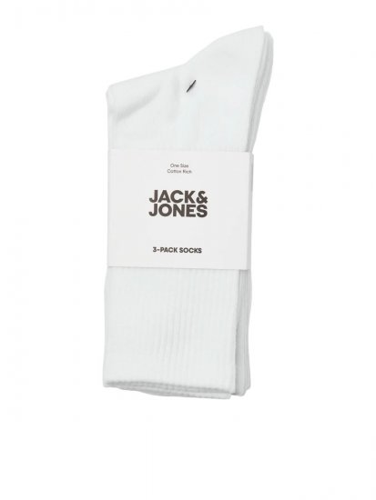 Jack & Jones Charles Tennisesokid Valge 3 paari - Aluspesu ja ujumisriided - Aluspesu 2XL-8XL