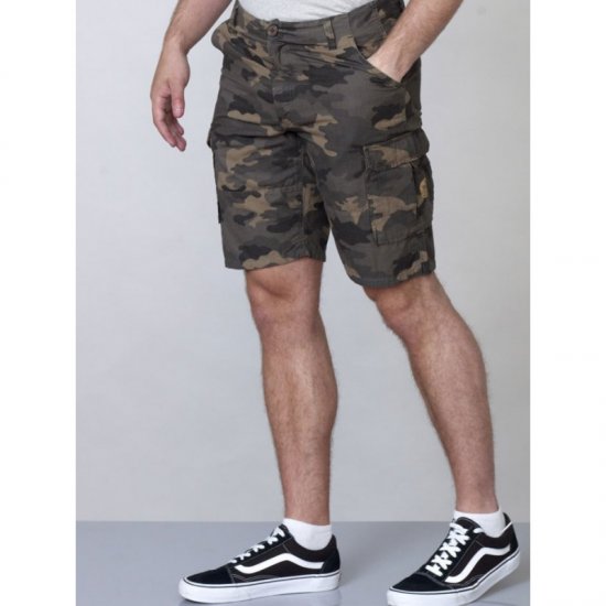 D555 Marty Camo Shorts Green - Lühikesed püksid - Lühikesed Püksid suured suurused: W40-W60