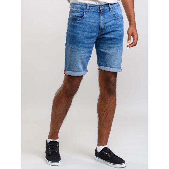 D555 Griffin Denim Shorts Stonewash - Lühikesed püksid - Lühikesed Püksid suured suurused: W40-W60