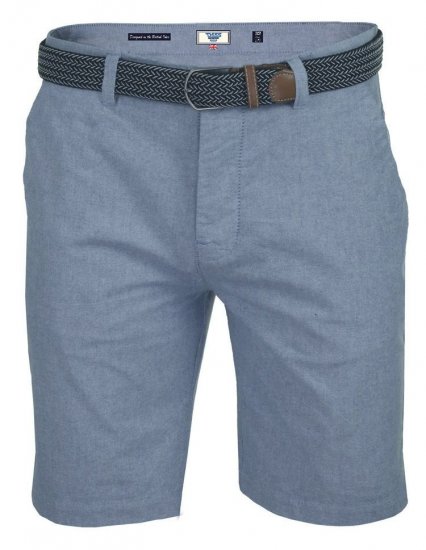 D555 Tiger Stretch Oxford Chino Shorts With Belt - Lühikesed Püksid - Lühikesed Püksid suured suurused: W40-W60