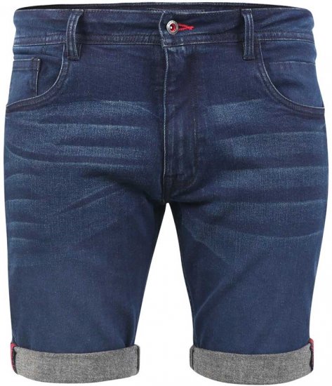 D555 BRENTWOOD Dark Blue Denim Shorts - Lühikesed Püksid - Lühikesed Püksid suured suurused: W40-W60