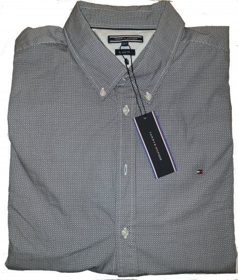 Tommy Hilfiger Triple Square Long Sleeve Shirt - Motley hull aprilliale - 