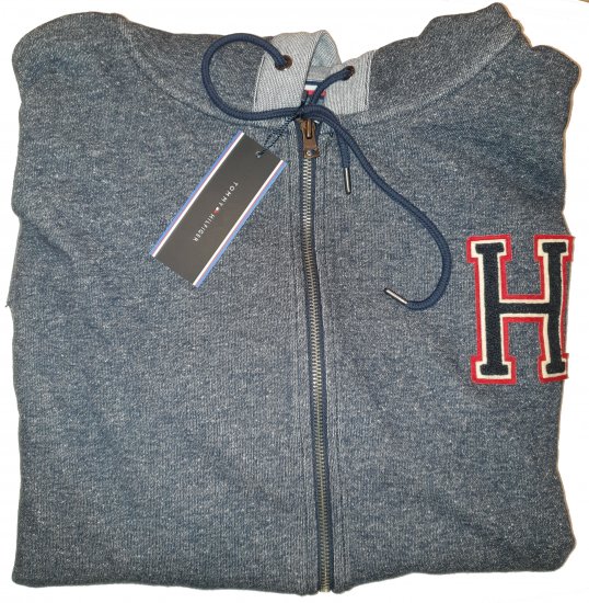 Tommy Hilfiger Axel Zip Thru Hoddie - Motley hull aprilliale - 