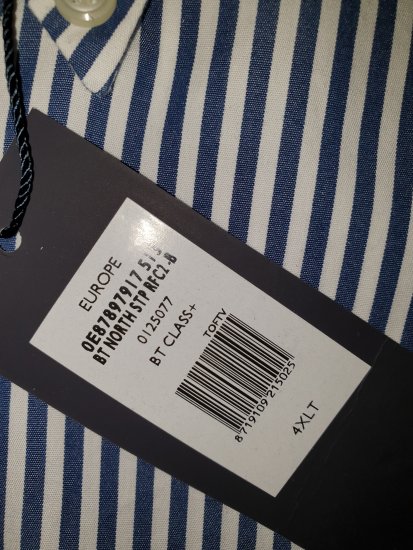 Tommy Hilfiger North Stripe Long Sleeve Shirt Blue/White - Motley hull aprilliale - 