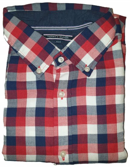 Tommy Hilfiger Red Check Long Sleeve Shirt - Motley hull aprilliale - 