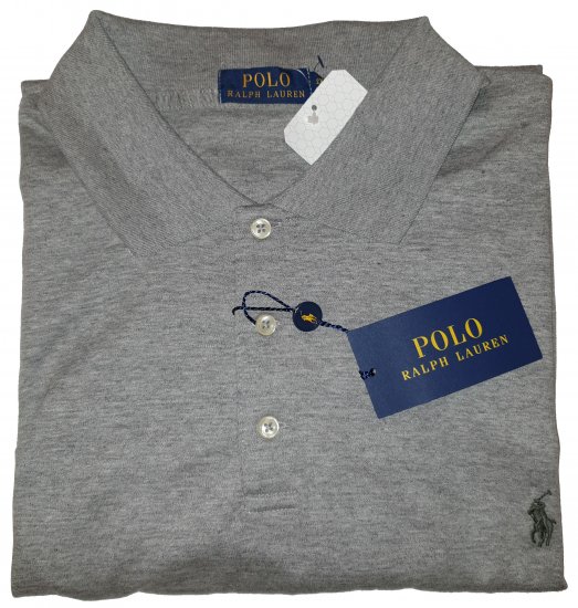 Ralph Lauren TC7E Polo Grey - Motley hull aprilliale - 