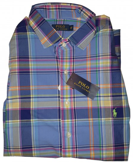 Polo Ralph Lauren Blue Check Shirt - Motley hull aprilliale - 