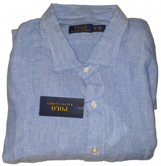 Polo Ralph Lauren 8003 Long Sleeve Shirt Blue - Outlet - 