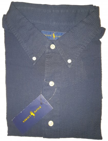 Polo Ralph Lauren TC7I Navy Short Sleeve Shirt - Motley hull aprilliale - 