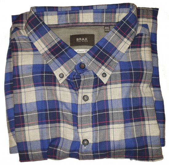 Brax 419030 Shirt Blue - Motley hull aprilliale - 