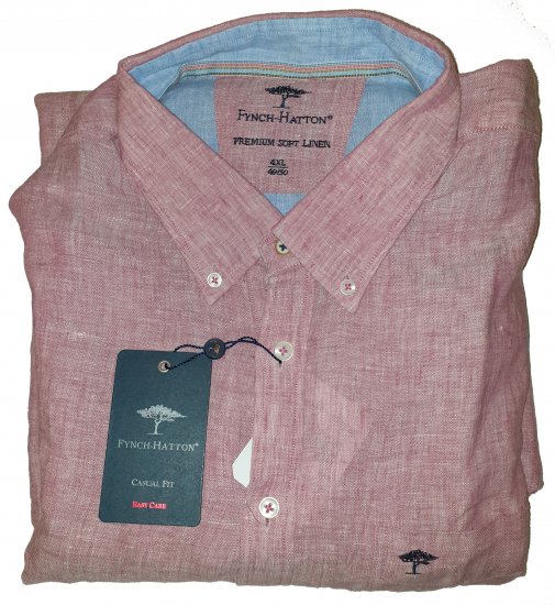 Fynch-Hatton 6156 Shirt Red - Motley hull aprilliale - 