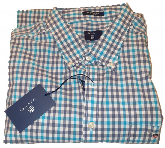 Gant 347620 Shirt Blue - Motley hull aprilliale - 