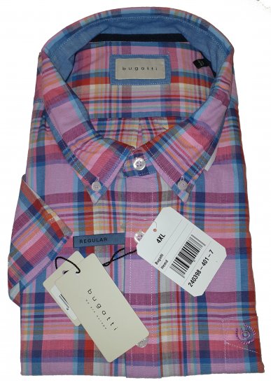 Bugatti 98333 Short Sleeve Shirt - Motley hull aprilliale - 