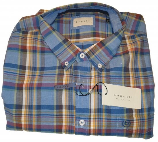 Bugatti 98333 Short Sleeve Shirt - Motley hull aprilliale - 