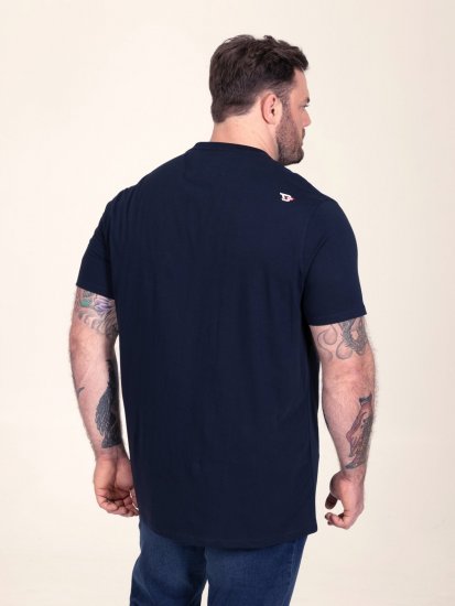 D555 Slater Trükitud T-särk Tumesinine - T-särgid - Suured T-särgid 2XL – 14XL