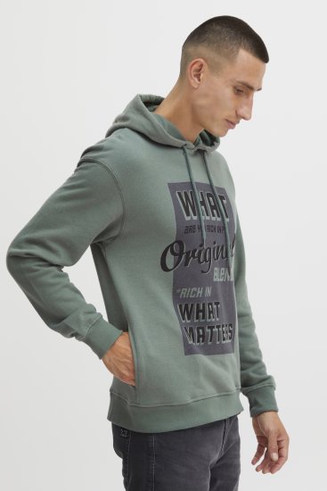 Blend Hoodie 4285 Duck Green - Sviitrid ja dressipluusid - Meeste suured kapuutsiga jakid suurustes 2XL – 14XL