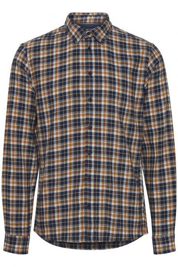 Blend Long Sleeve Shirt 4322 Dress Blues - Särgid - Meeste suured särgid 2XL – 8XL