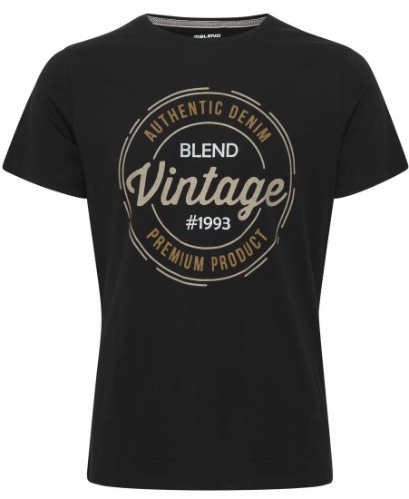 Blend 8411 T-Shirt Black - T-särgid - Suured T-särgid 2XL – 14XL
