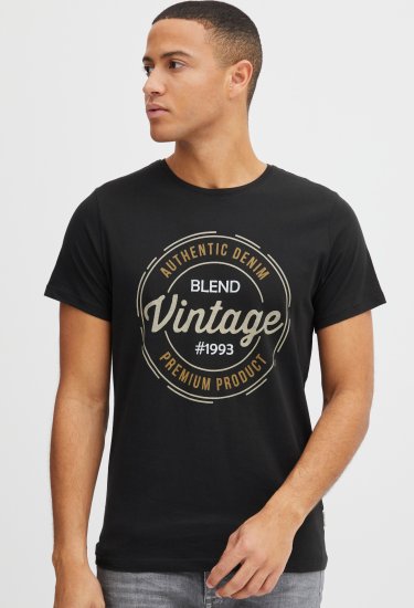 Blend 8411 T-Shirt Black - T-särgid - Suured T-särgid 2XL – 14XL