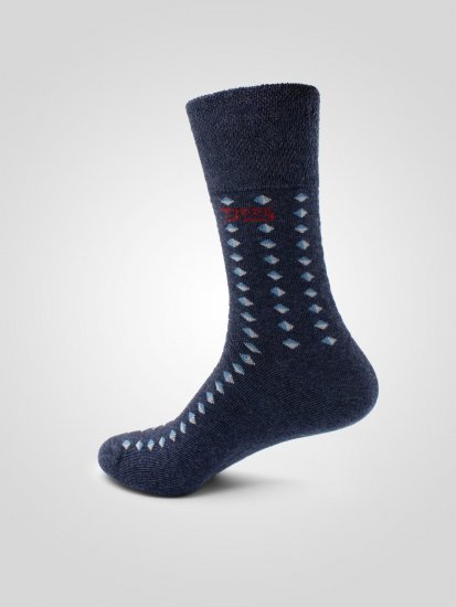 D555 Harold 3 Extra Wide Comfort Fit Socks 3-pack Navy/Denim - Aluspesu ja ujumisriided - Aluspesu 2XL-8XL