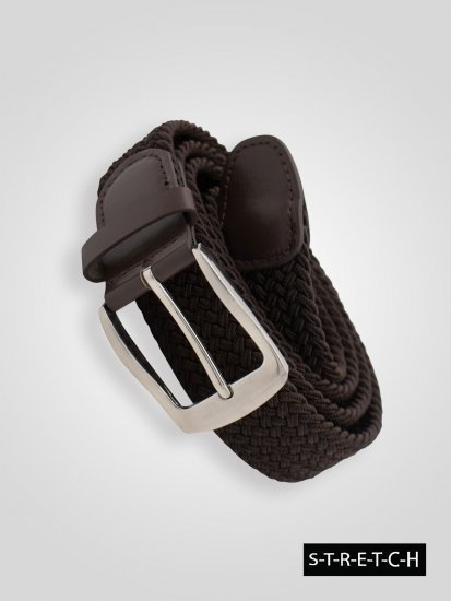 D555 Malcolm Braided Belt Brown - Rihmad - Pikad Rihmad W40-W70/2XL-8XL