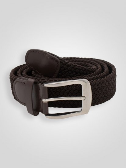 D555 Malcolm Braided Belt Brown - Rihmad - Pikad Rihmad W40-W70/2XL-8XL