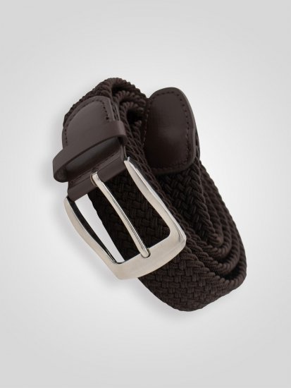 D555 Malcolm Braided Belt Brown - Rihmad - Pikad Rihmad W40-W70/2XL-8XL