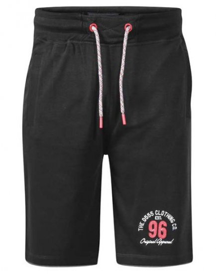 D555 Tompkins 1 Elasticated Waist Shorts Black - Dressipüksid ja -šortsid - Spordipüksid ja Lühikesed Spordipüksid