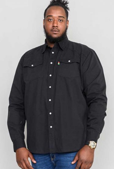 Duke Western Teksasärk Must - Särgid - Meeste suured särgid 2XL – 8XL