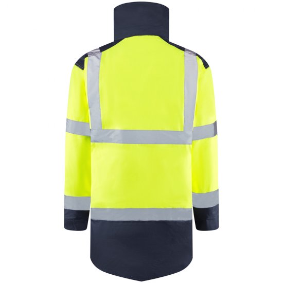 Leo Tawstock Warm Quilted Anorak Hi-Vis Yellow/Navy - Tööriided - Suured tööriided