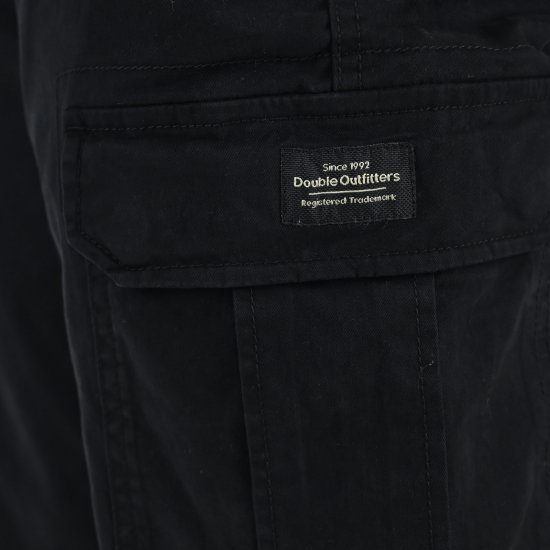 Double Outfitters CCP-4130 Cargo püksid Must - Teksad ja püksid - Meeste suured teksad W40 – W70
