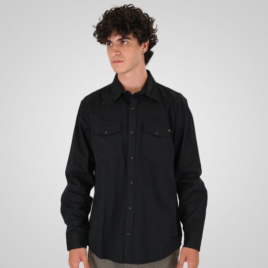 Double Outfitters GS-5126 Trukkidega särk Must - Särgid - Meeste suured särgid 2XL – 8XL