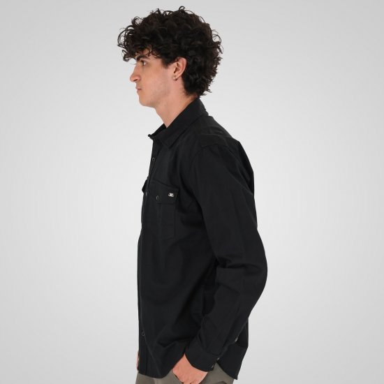 Double Outfitters GS-5126 Trukkidega särk Must - Särgid - Meeste suured särgid 2XL – 8XL