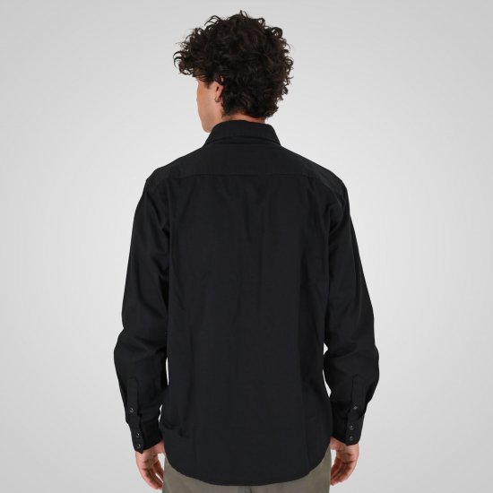 Double Outfitters GS-5126 Trukkidega särk Must - Särgid - Meeste suured särgid 2XL – 8XL