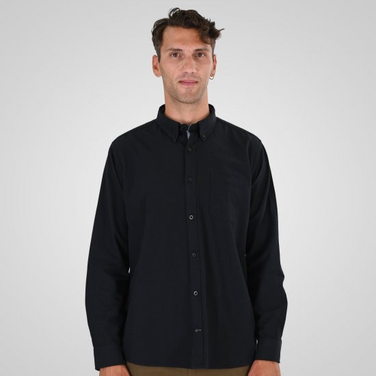 Double Outfitters GS-5225 Oxford-särk Must - Särgid - Meeste suured särgid 2XL – 8XL