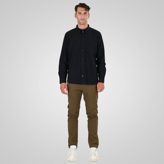 Double Outfitters GS-5225 Oxford-särk Must - Särgid - Meeste suured särgid 2XL – 8XL