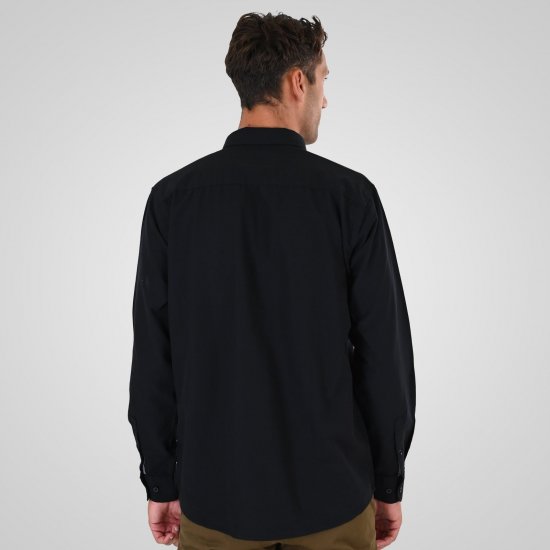 Double Outfitters GS-5225 Oxford-särk Must - Särgid - Meeste suured särgid 2XL – 8XL