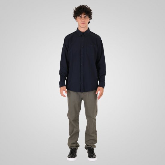 Double Outfitters GS-5225 Oxford-särk Tumesinine - Särgid - Meeste suured särgid 2XL – 8XL