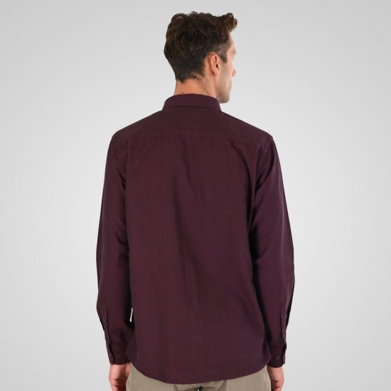 Double Outfitters GS-5225 Oxford-särk Veinipunane - Särgid - Meeste suured särgid 2XL – 8XL