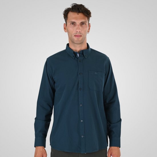 Double Outfitters GS-5225 Oxford-särk Tumeroheline - Särgid - Meeste suured särgid 2XL – 8XL