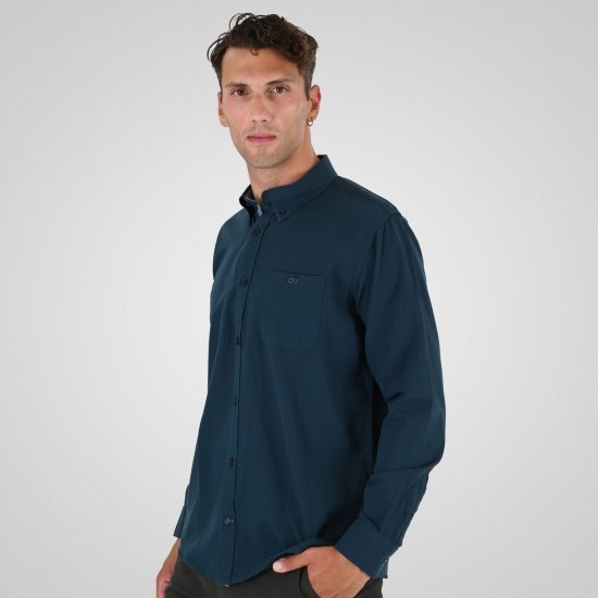 Double Outfitters GS-5225 Oxford-särk Tumeroheline - Särgid - Meeste suured särgid 2XL – 8XL