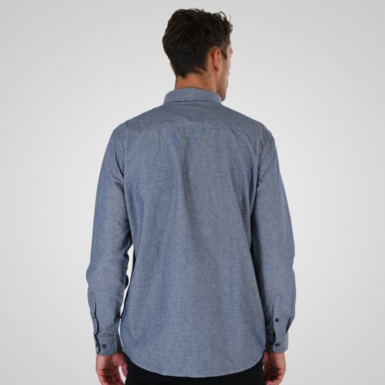 Double Outfitters GS-5225 Oxford-särk Helesinine - Särgid - Meeste suured särgid 2XL – 8XL