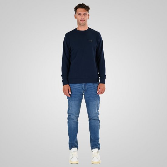 Double Outfitters MTOP-1141 Dressipluus Tumesinine - Sviitrid ja dressipluusid - Meeste suured kapuutsiga jakid suurustes 2XL – 14XL