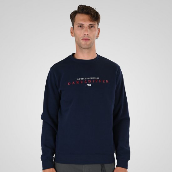 Double Outfitters MTOP-1151 Dressipluus Tumesinine - Sviitrid ja dressipluusid - Meeste suured kapuutsiga jakid suurustes 2XL – 14XL