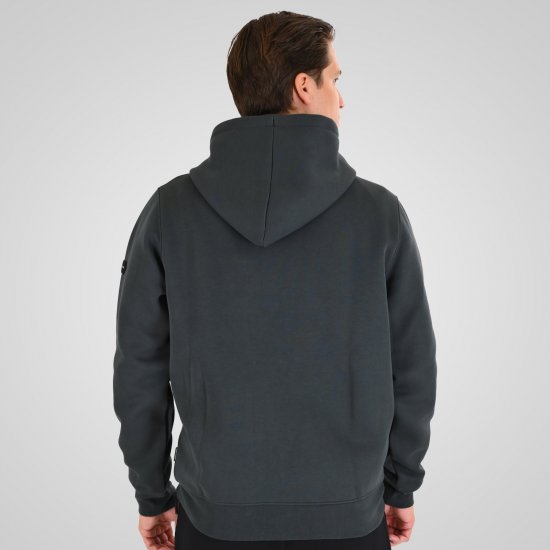 Double Outfitters MTOP-1160 Tõmblukuga kapuutsiga pusa Tumeroheline - Sviitrid ja dressipluusid - Meeste suured kapuutsiga jakid suurustes 2XL – 14XL