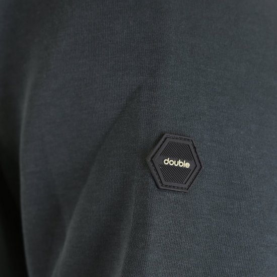 Double Outfitters MTOP-1160 Tõmblukuga kapuutsiga pusa Tumeroheline - Sviitrid ja dressipluusid - Meeste suured kapuutsiga jakid suurustes 2XL – 14XL